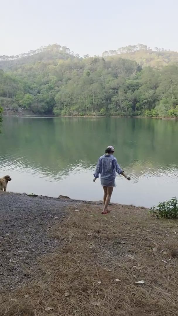 Sattal Lake - Dog Swimming Spot