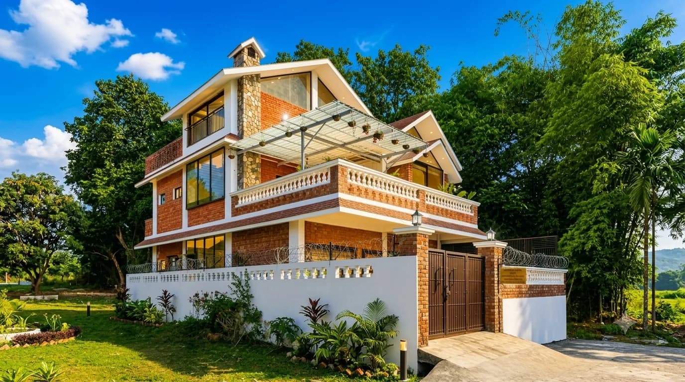 Alaya Stays The Narayana 3 BHK Retreat with Open Dining in the Hillside - Villa (Doom Gaon)