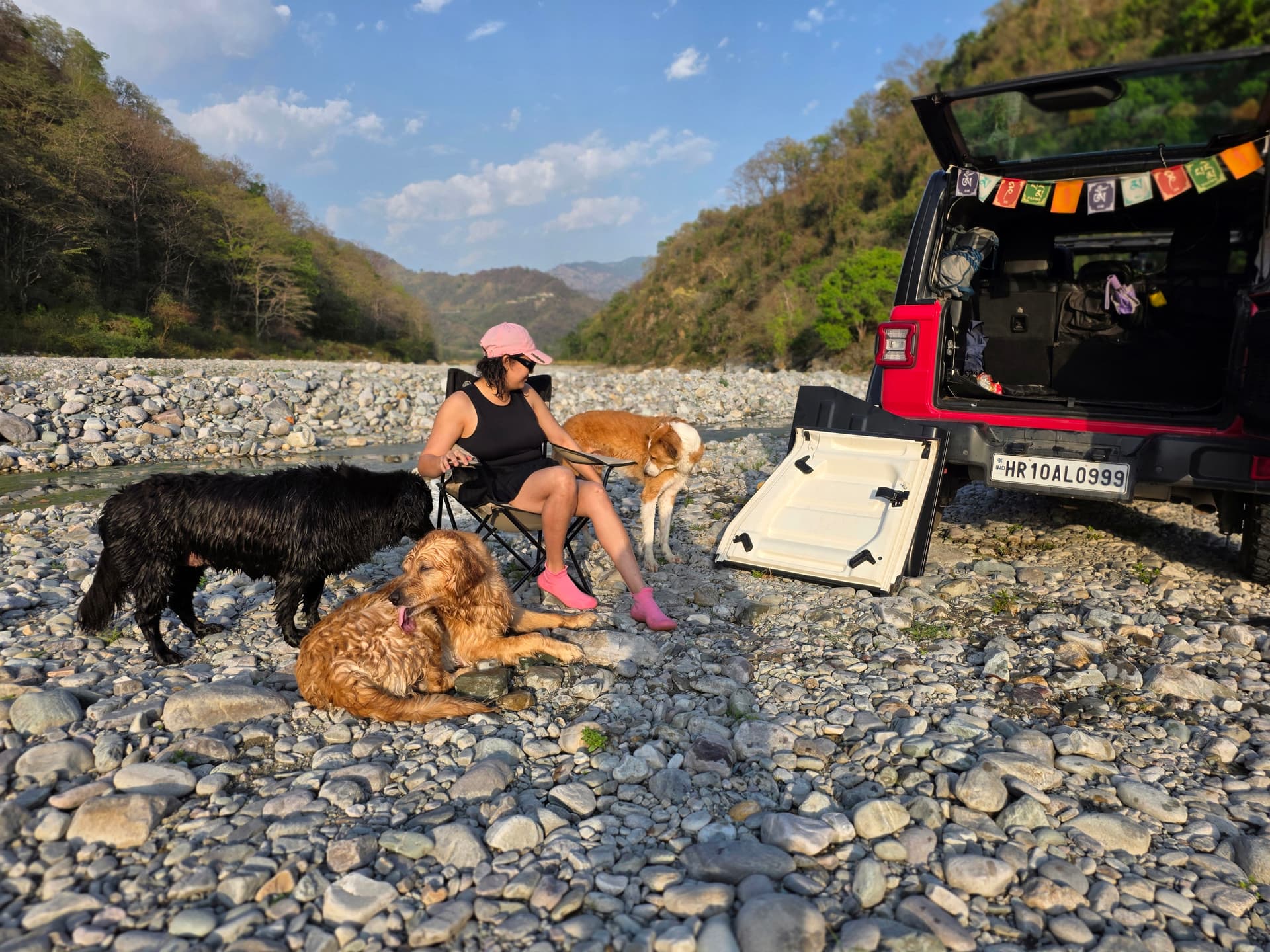 Kosi River — Dog Play Spot near The Den Corbett