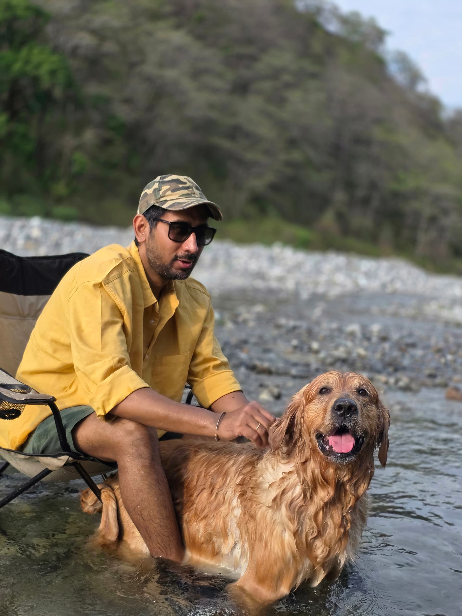 Kosi River — Dog Play Spot near The Den Corbett