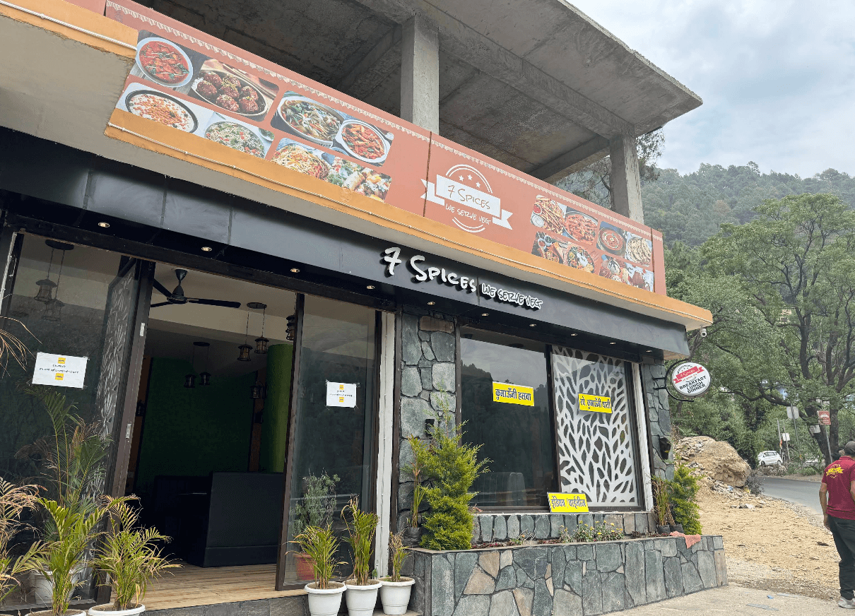 Seven Spices sleeping pods and Pure veg Restaurant