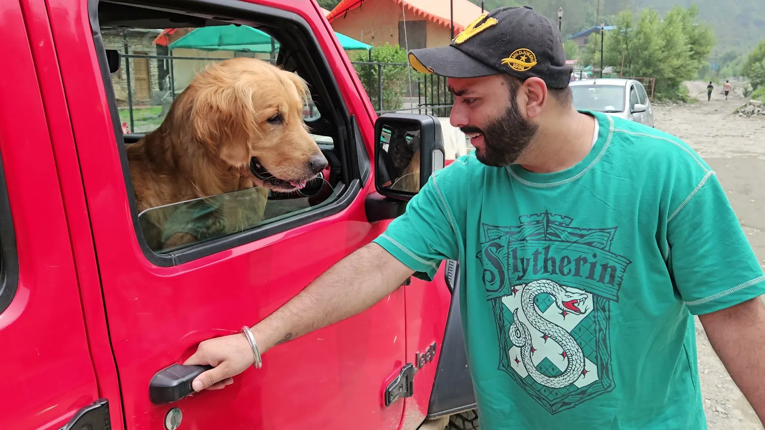 Hurry up, hooman! I’m ready to roll!” 🚗 Hurry up, hooman! I’m ready to roll!” 🚗